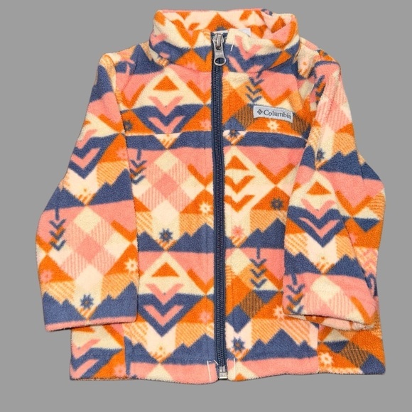Columbia Other - Columbia Baby Fleece Jacket 6-12 Months | Geometric Print | Like New | Bundle